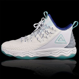 PEAK Dwight Howard DH4 Professional Basketball Shoes - White/Blue