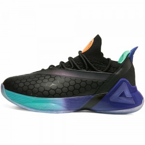 Peak Tony Parker 7 VII PEAK Tp7 Taichi Basketball Shoes - Black/Purple