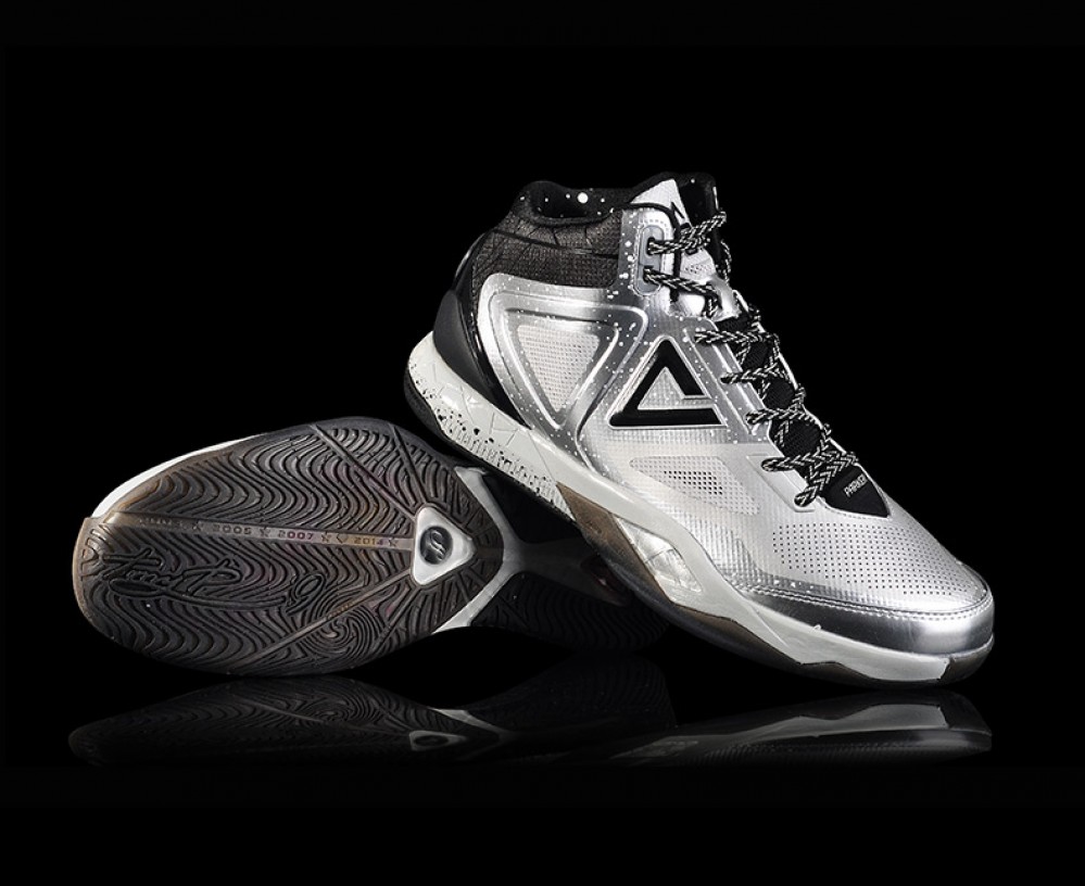 PEAK TP9 Tony Parker 3 III Professional Basketball Shoes - Metallic Silver