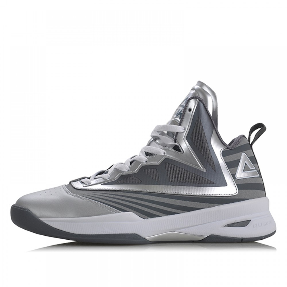 Peak Soaring II-VI 3M Reflective Professional Basketball Shoes - Silver/Grey