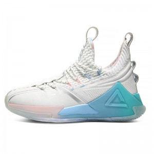 PEAK 2020 PEAK-Taichi "Killer Whale" Basketball Shoes - White/Ice Blue