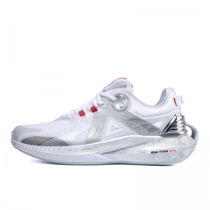 PEAK-TAICHI 3.0 Pro Smart Running Shoes - White/Silver