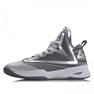 Peak Soaring II-VI 3M Reflective Professional Basketball Shoes - Silver/Grey