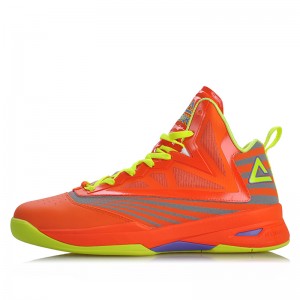 Peak Soaring II-VI 3M Reflective Professional Basketball Shoes - Orange/Yellow